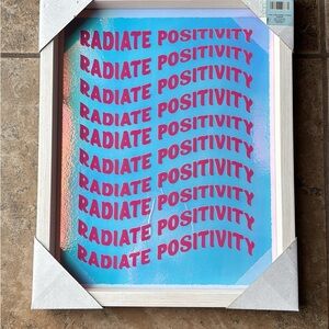Radiate Positivity Framed Wall Art